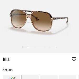 Ray-Ban Tan and Brown Gradient Sunglasses